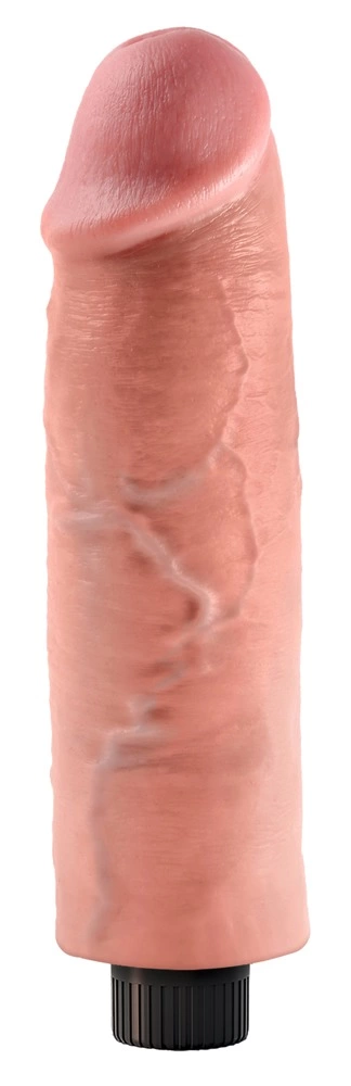 Wibrator beżowy realistyczny silikonowy do masturbacji pochwy King Cock Vibrating Cock Light Wibrator beżowy realistyczny silikonowy do masturbacji pochwy King Cock Vibrating Cock Light
