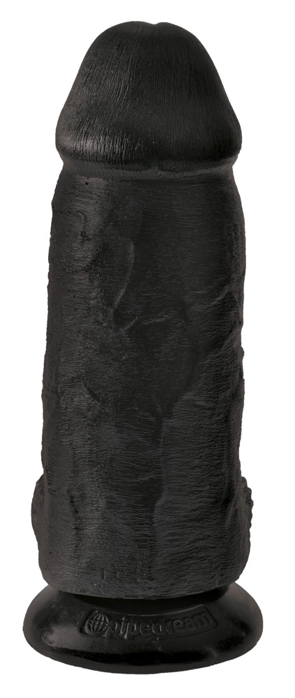 Realistyczne dildo silikonowe do masturbacji w kolorze czarnym z przyssawką King Cock Chubby 23 cm Realistyczne dildo silikonowe do masturbacji w kolorze czarnym z przyssawką King Cock Chubby 23 cm