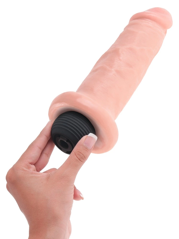 Realistyczne dildo silikonowe do masturbacji w kolorze beżowym z wytryskiem King Cock Squirting Realistyczne dildo silikonowe do masturbacji w kolorze beżowym z wytryskiem King Cock Squirting