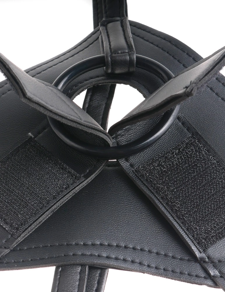 Realistyczny strapon do masturbacji waginy w kolorze beżowym i czarnym King Cock KC Strap On 23 cm Realistyczny strapon do masturbacji waginy w kolorze beżowym i czarnym King Cock KC Strap On 23 cm