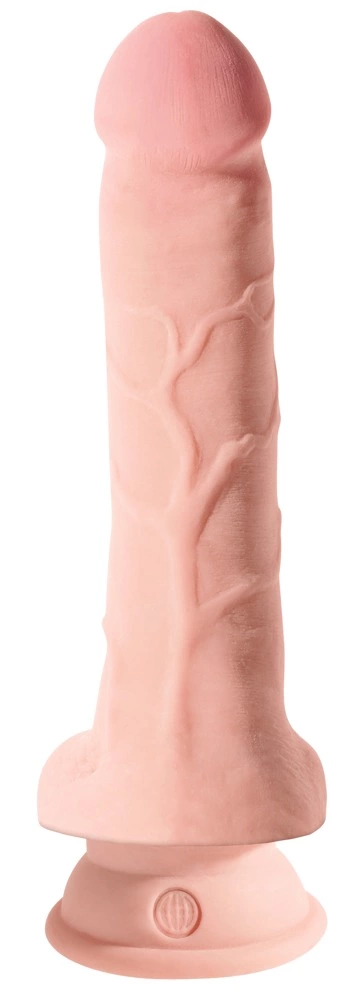 Realistyczne zakrzywione dildo silikonowe do masturbacji w kolorze beżowym z przyssawką King Cock KCP 8 TD Realistyczne zakrzywione dildo silikonowe do masturbacji w kolorze beżowym z przyssawką King Cock KCP 8 TD