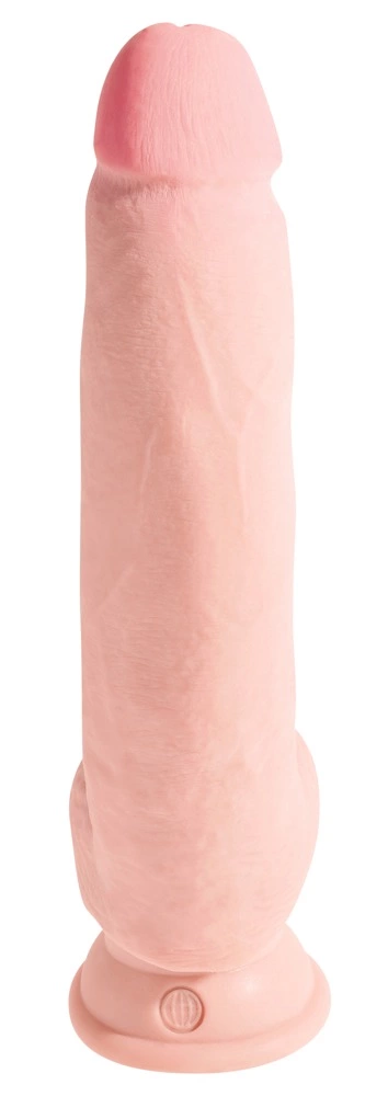 Realistyczne dildo silikonowe do masturbacji w kolorze beżowym z przyssawką King Cock KCP 10 TD Realistyczne dildo silikonowe do masturbacji w kolorze beżowym z przyssawką King Cock KCP 10 TD