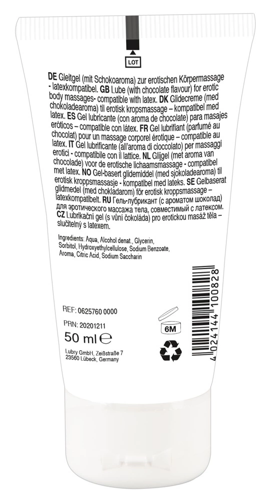 Żel do erotycznego masażu o smaku czekolady Lick It 50 ml