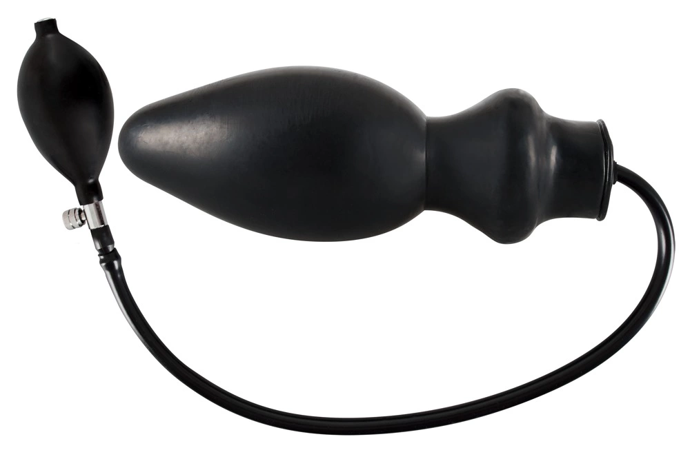 Nadmuchiwany korek analny wykonany z czarnego lateksu LATEX Plug Inflatable Nadmuchiwany korek analny wykonany z czarnego lateksu LATEX Plug Inflatable