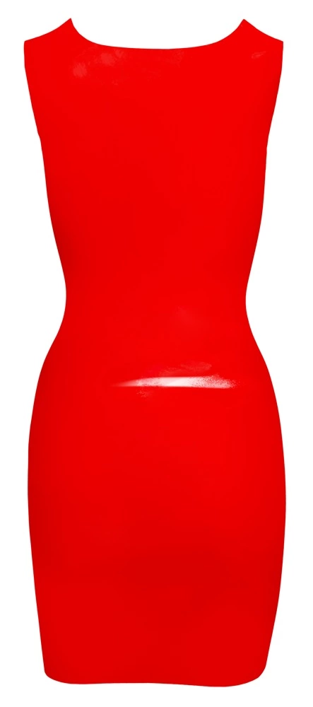 LATE X - Seksowna Obcisła Lateksowa Sukienka Mini Czerwona M LATE X - Seksowna Obcisła Lateksowa Sukienka Mini Czerwona M