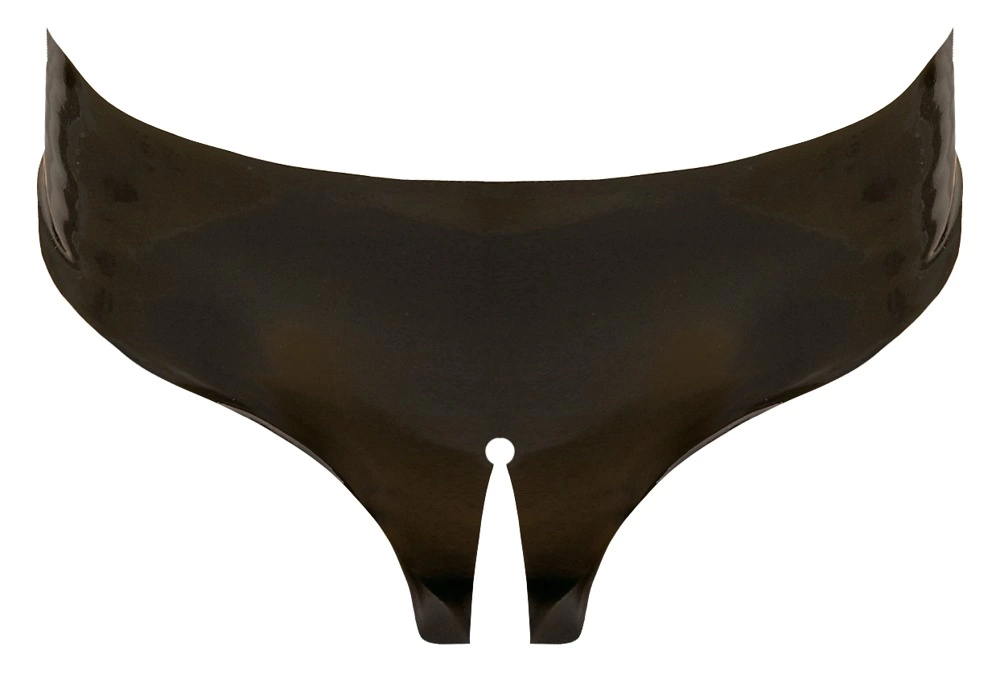 LATE X - Seksowne Lateksowe Majteczki Z Otwartym Kroczem Czarne S-L