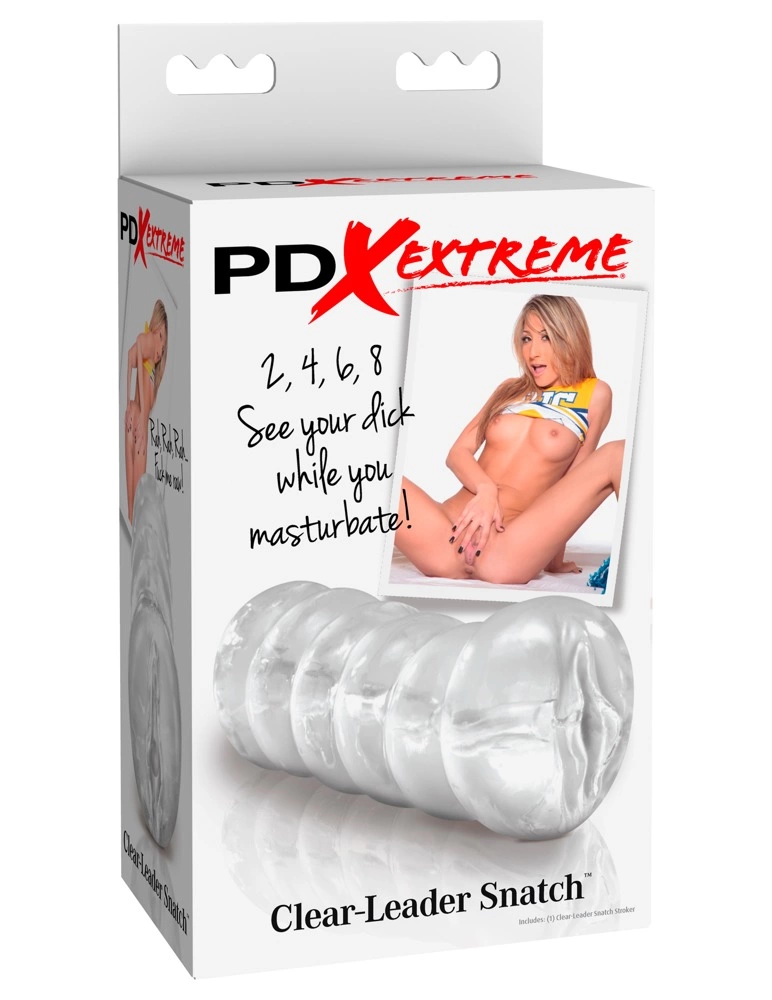 Pipedream PET Transparent - Intymny rękaw z anatomicznym otworem, 14,8 cm