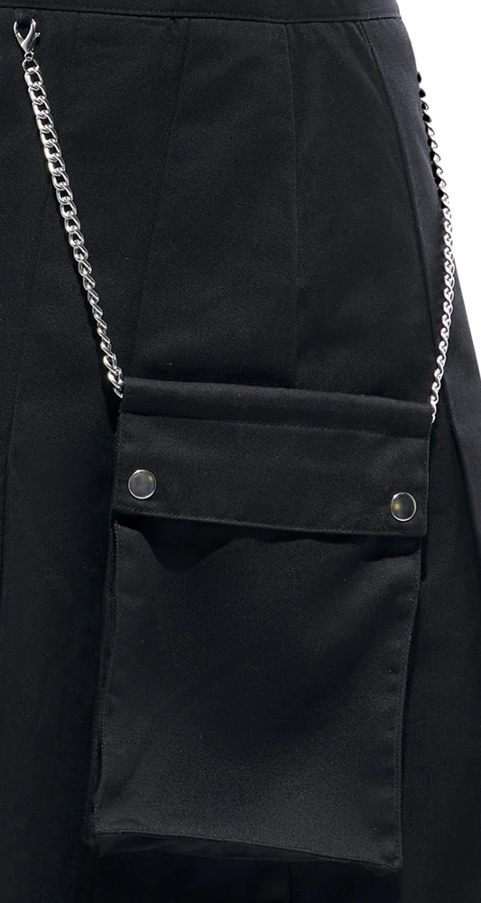 Svenjoyment Spodnica Męska Kilt XL Czarna z Odpinaną Kieszenią