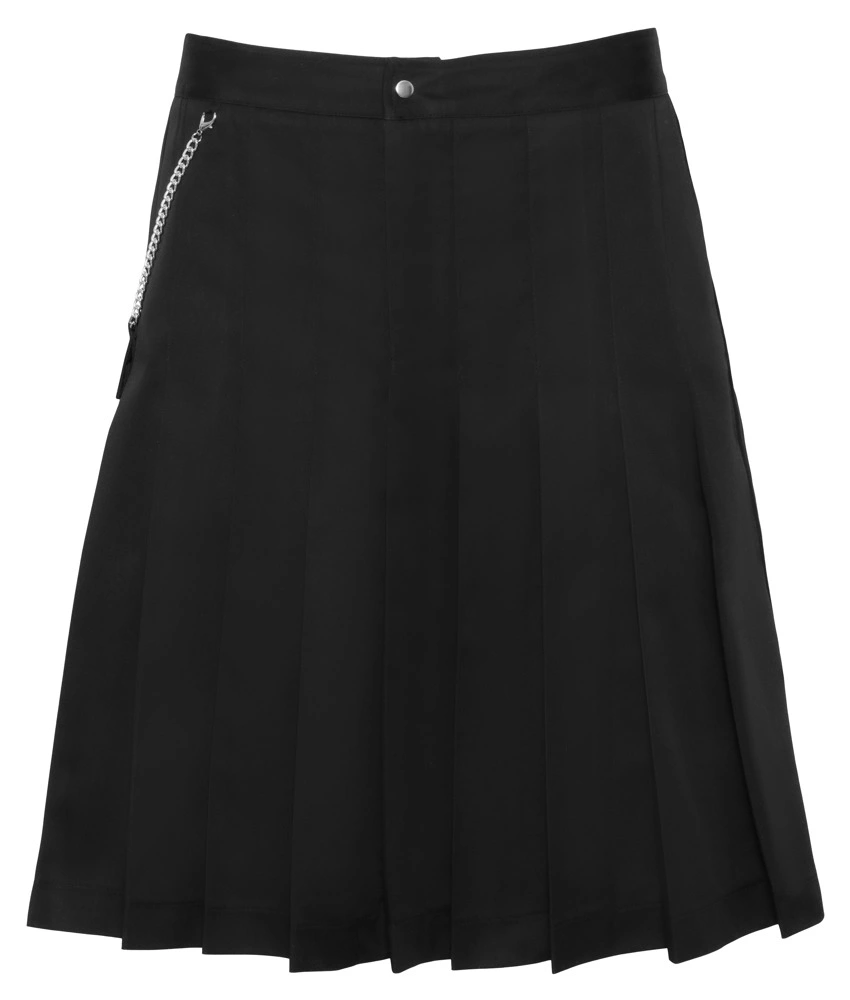 Svenjoyment Spodnica Męska Kilt XL Czarna z Odpinaną Kieszenią