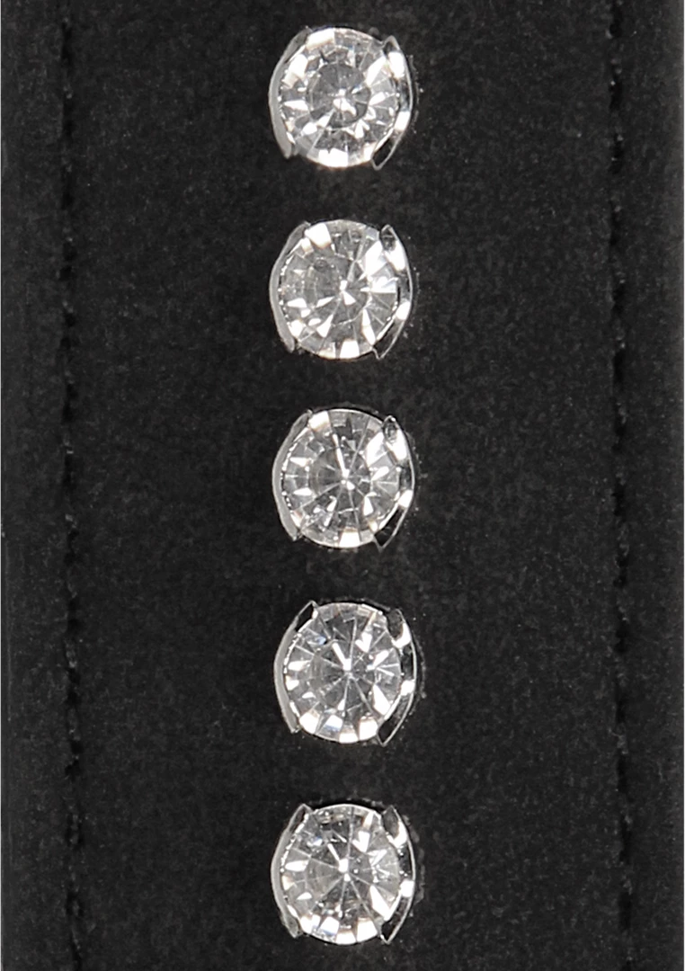 Ouch! Diamond Collection - elegancka obroża z diamentowymi zdobieniami i smyczą