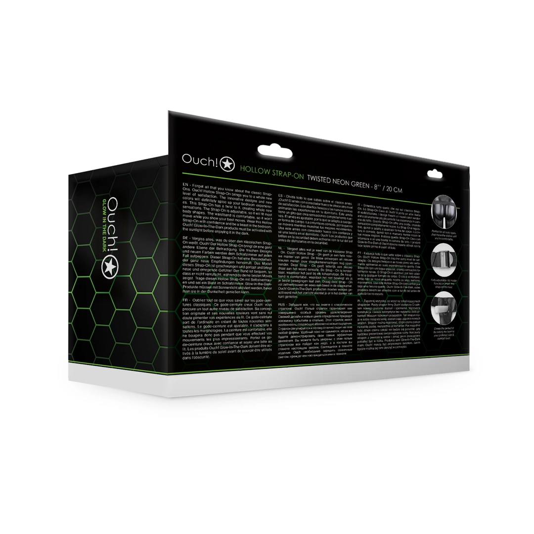 Ouch! Hollow Zakrzywiony model świecący w ciemności, pasek regulowany 20cm