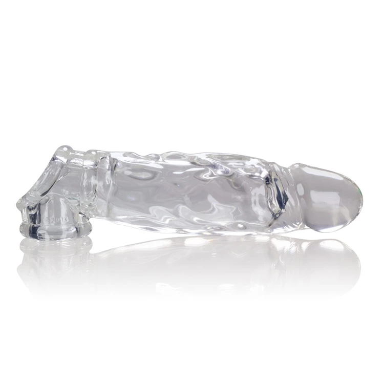 Realistyczna przedłużka na penisa wykonana z przezroczystego silikonu Oxballs  Butch Cocksheath 22 cm