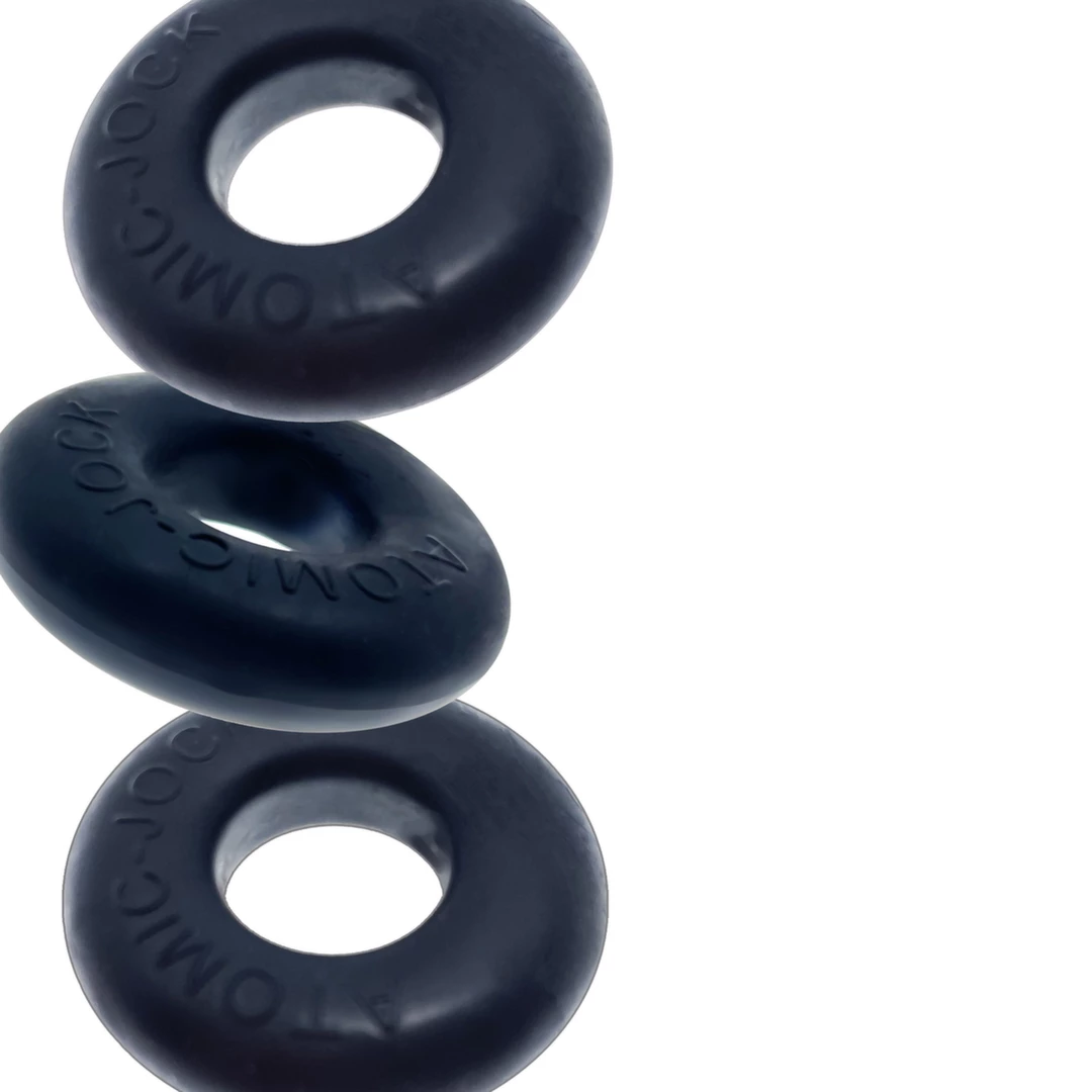 Zestaw trzech czarnych silikonowych pierścieni erekcyjnych na penisa Oxballs Ringer Cockring  Zestaw trzech czarnych silikonowych pierścieni erekcyjnych na penisa Oxballs Ringer Cockring