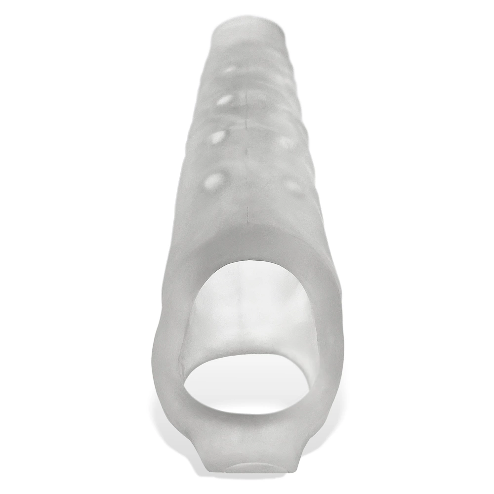 Nakładka na penisa z wypukłościami wykonanymi z przezroczystego silikonu Oxball snake Deep-reacher