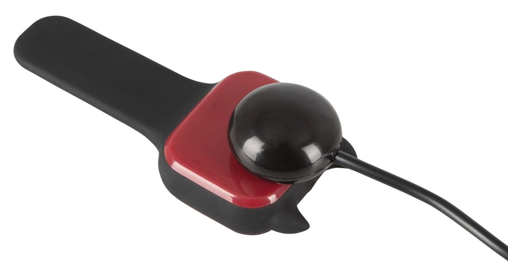 Podwójny wibrujący korek analny wykonany z czarnego silikonu z pilotem zdalnego sterowania You2Toys 14 cm