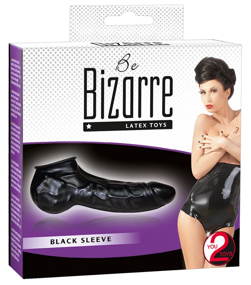 Nakładka na penisa i jądra wykonana z termoplastycznych elastomerów w kolorze czarnym You2Toys 22 cm