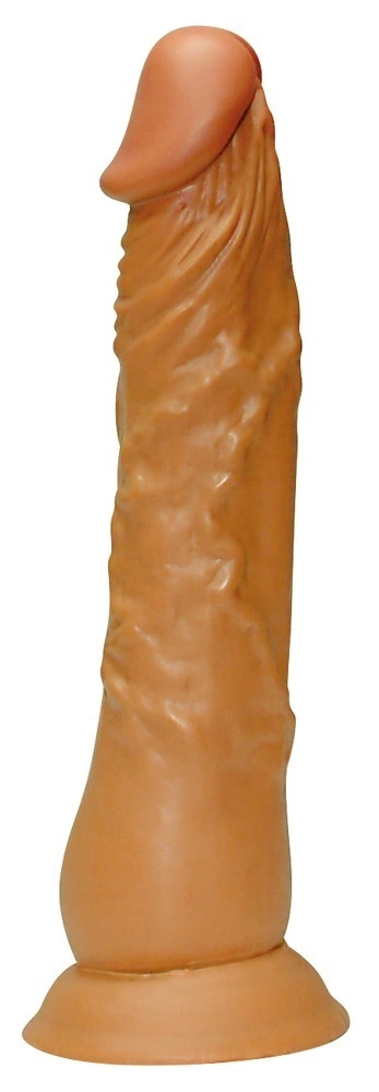 Realistyczne dildo do masturbacji wykonane z beżowego silikonu z przyssawką You2Toys 23 cm