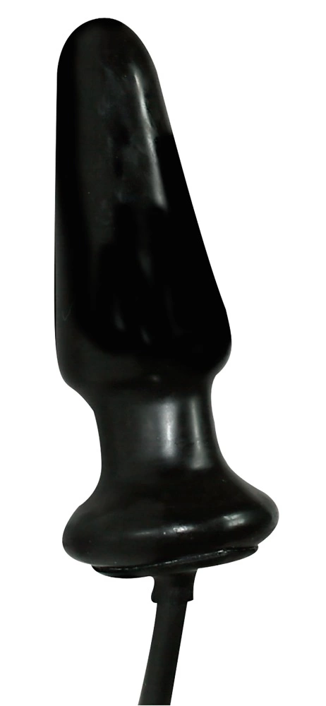 Pompowany korek analny wykonany z czarnego silikonu You2Toys Anal Expert 13 cm