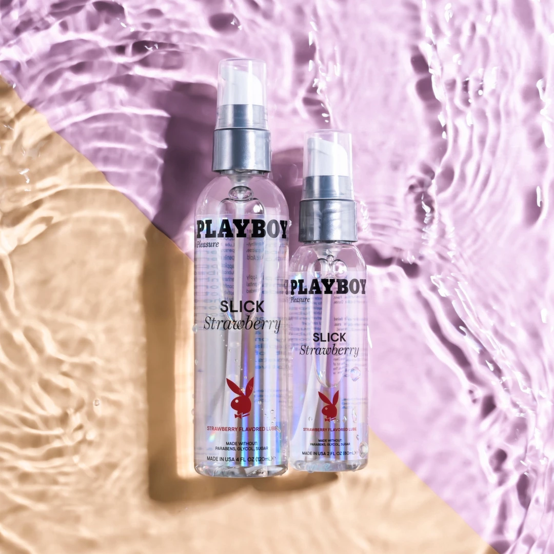 Lubrykant na bazie wody o smaku truskawkowym Playboy Pleasure 120 ml