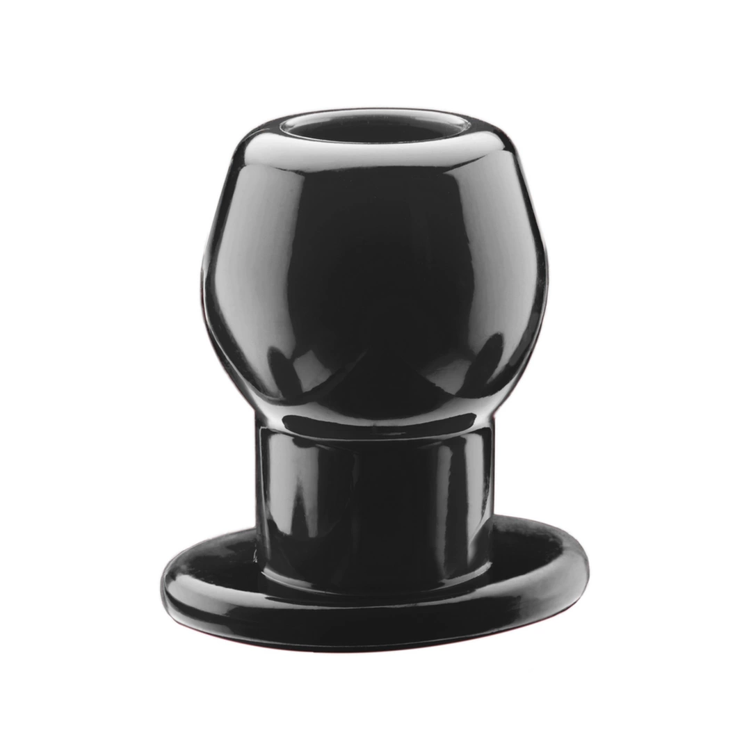 Korek analny tunel medium wykonane z silikonu w kolorze czarnym Perfect Fit Tunnel Plug 