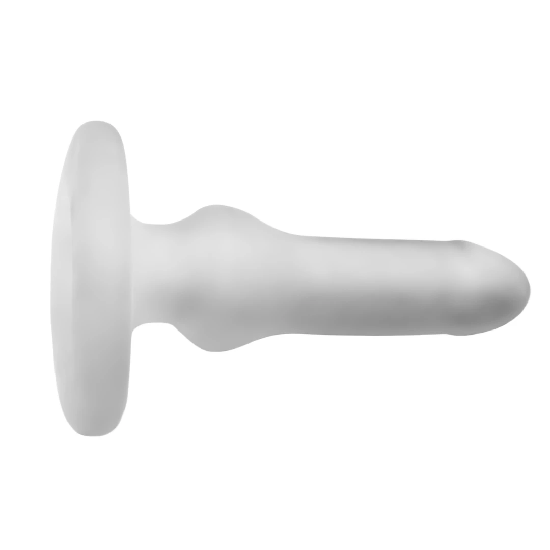 Korek analny wykonany z białego silikonu XL Perfect Fit Hump Gear XL 