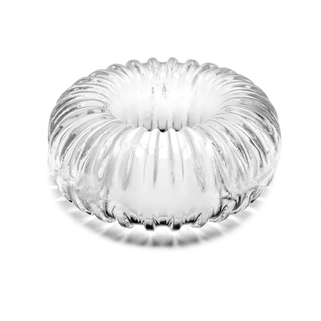 Pierścień erekcyjny silikonowy przezroczysty na penisa Perfect Fit Ribbed Ring 