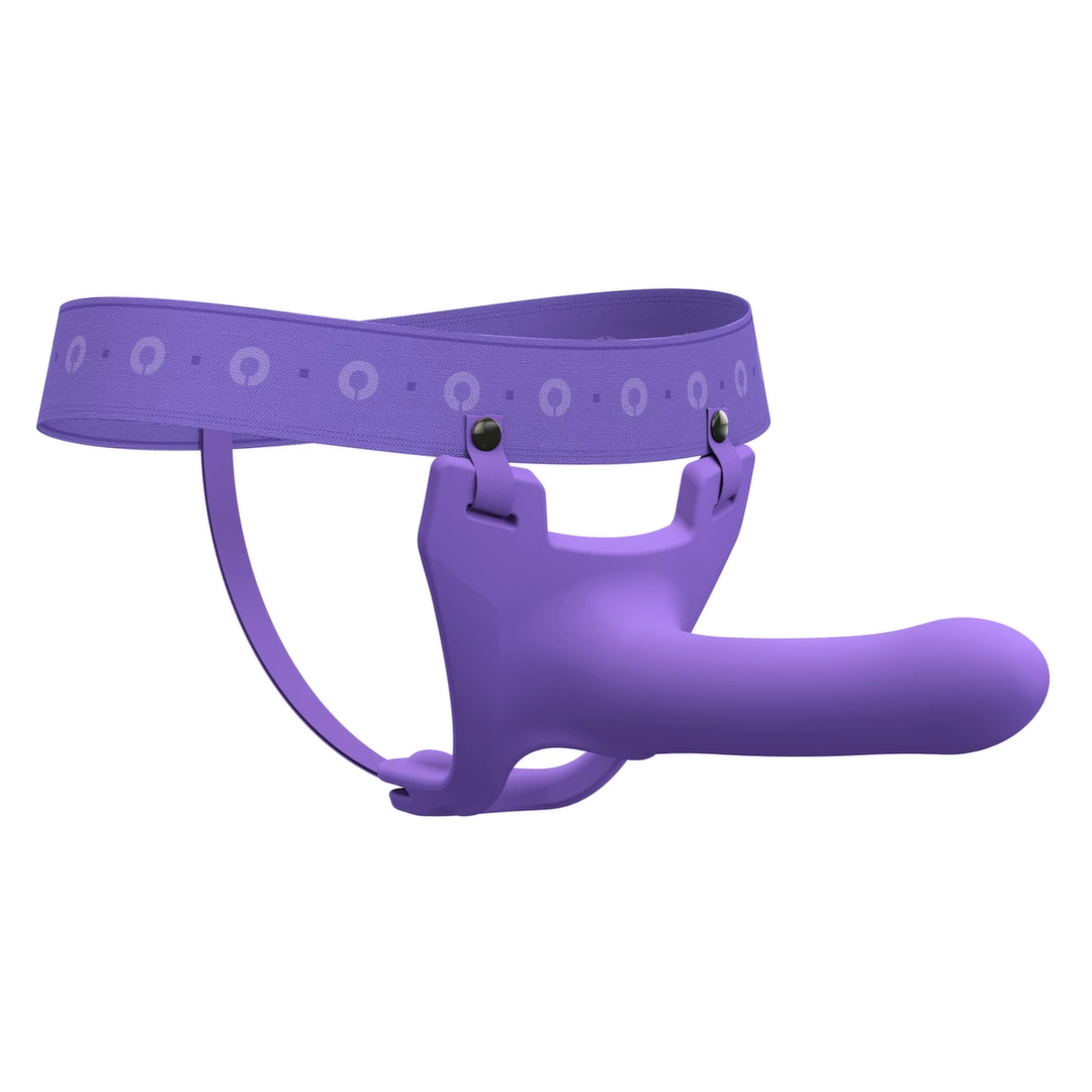 Strapon z poliestru do masturbacji waginy w kolorze fioletowym Perfect Fit Zoro Strap On