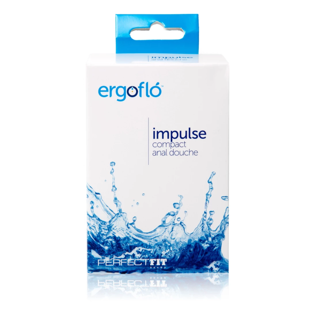 Gruszka analna wykonana z czarnego silikonu Perfect Fit  Ergoflo Impulse 350 ml