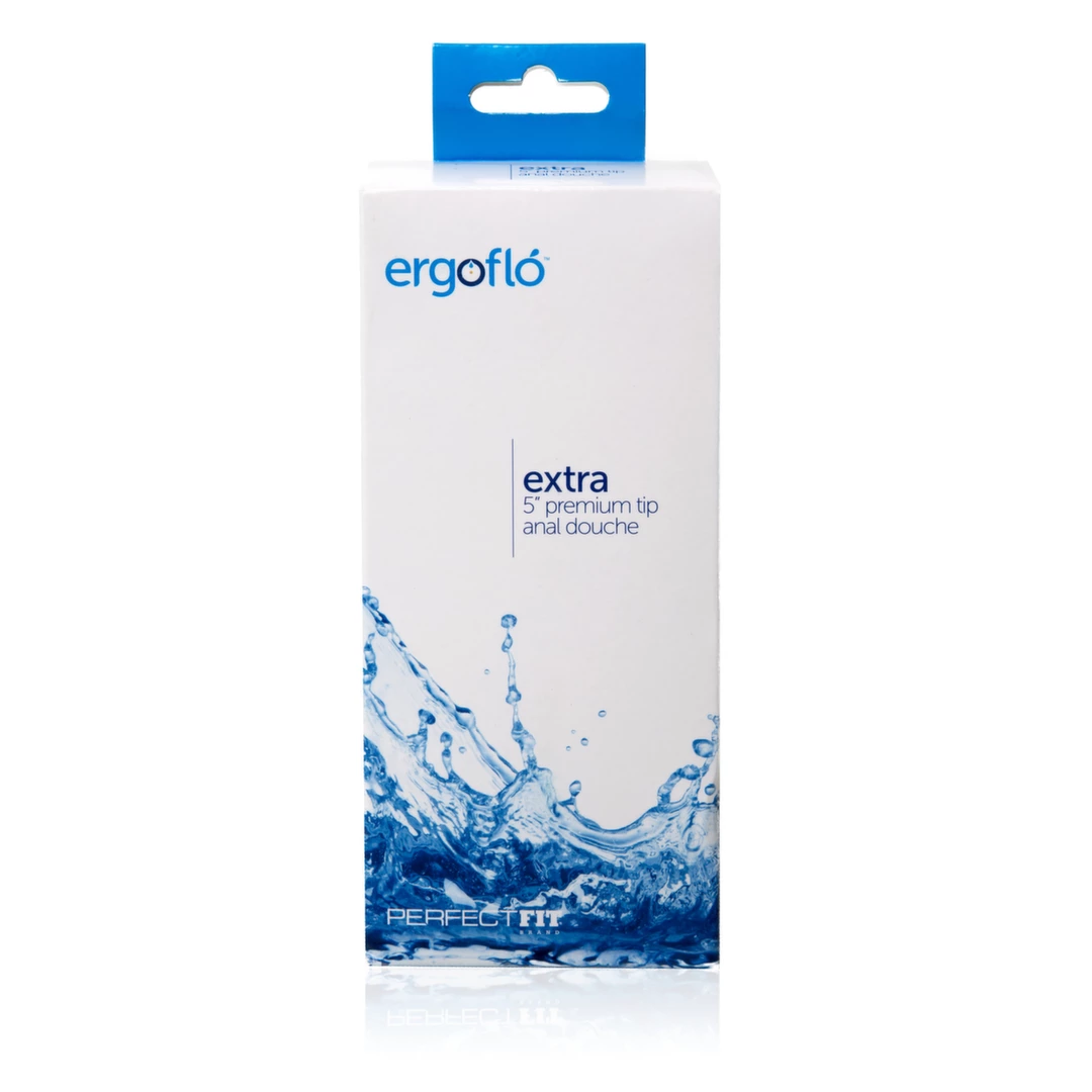 Gruszka analna wykonana z czarnego silikonu Perfect Fit  Ergoflo Extra 300 ml