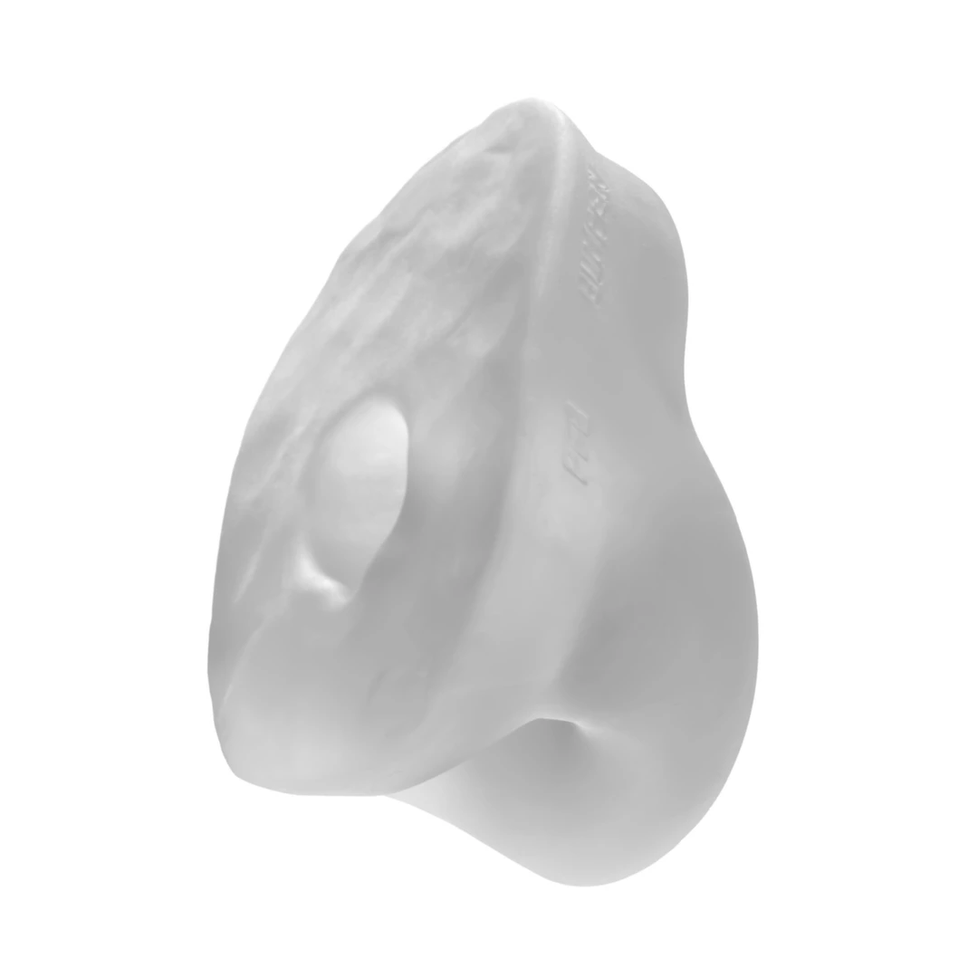 Pierścień erekcyjny silikonowy biały w kształcie pączka na penisa i jądra Perfect Fit The Bumper 