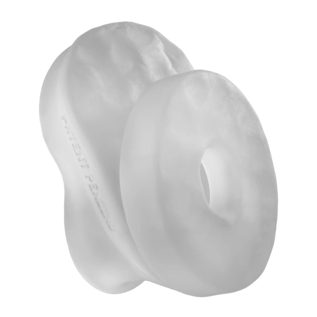 Pierścień erekcyjny silikonowy biały w kształcie pączka na penisa i jądra Perfect Fit The Bumper 