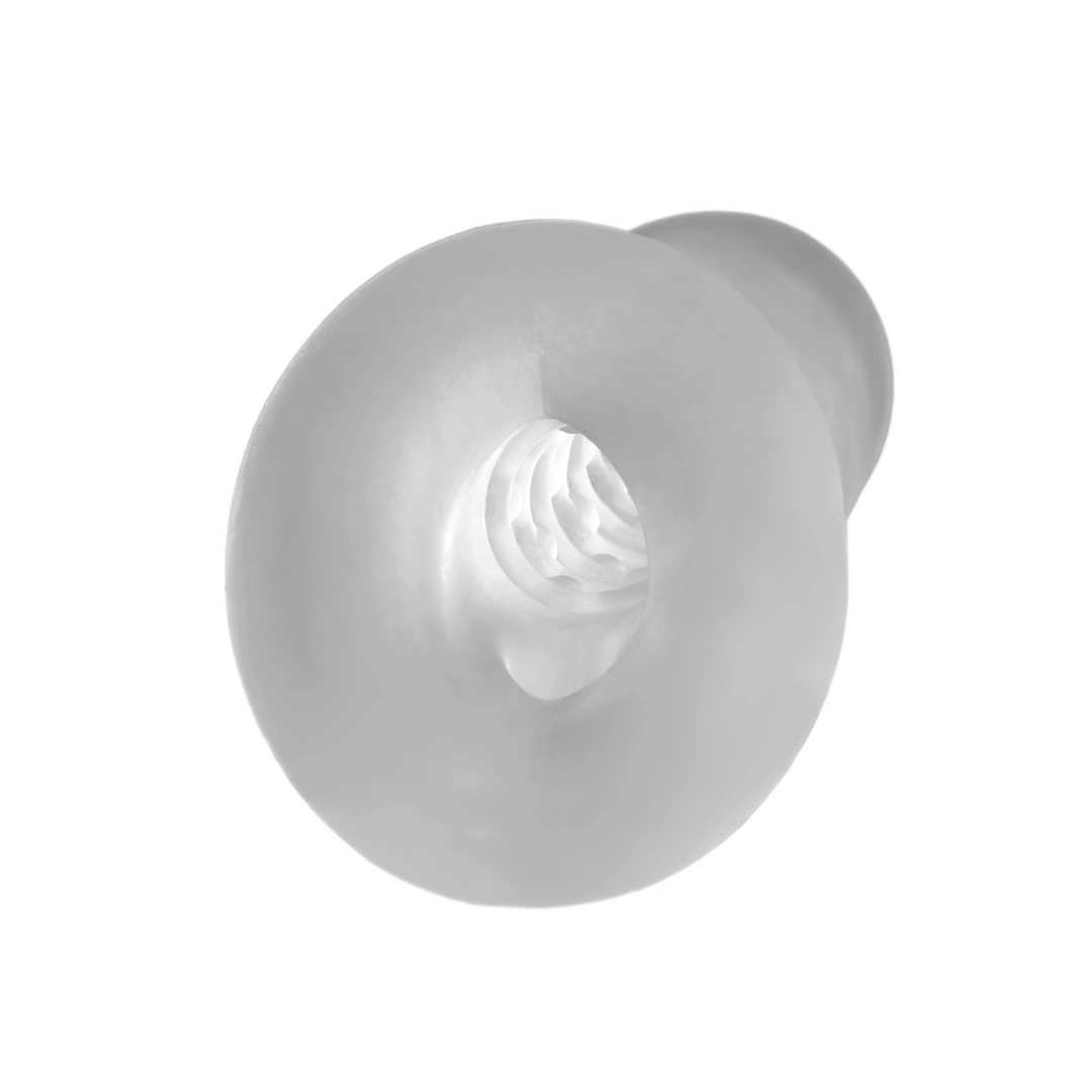 Nakładka na penisa wykonana z białego silikonu Perfect Fit Brand 19 cm