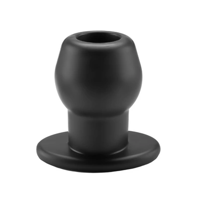 Tunel analny wykonany z czarnego silikonu Perfect Fit Brand 10 cm
