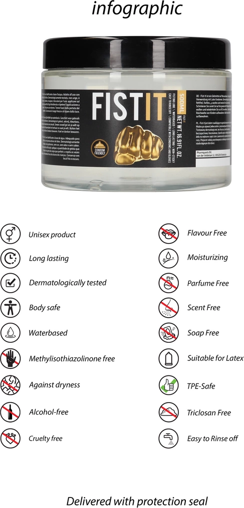 Nawilżający lubrykant na bazie wody z super poślizgiem Pharmquests shots 500 ml