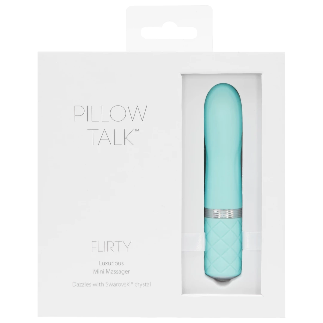 Miniwibrator jasnoniebieski silikonowy do masturbacji łechtaczki Pillow Talk Flirty Teal Miniwibrator jasnoniebieski silikonowy do masturbacji łechtaczki Pillow Talk Flirty Teal