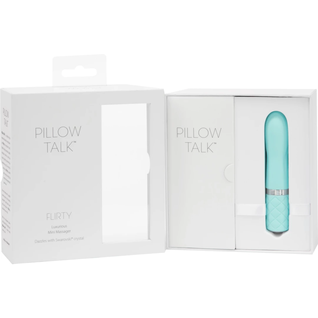 Miniwibrator jasnoniebieski silikonowy do masturbacji łechtaczki Pillow Talk Flirty Teal Miniwibrator jasnoniebieski silikonowy do masturbacji łechtaczki Pillow Talk Flirty Teal