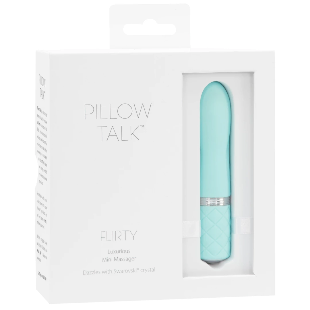Miniwibrator jasnoniebieski silikonowy do masturbacji łechtaczki Pillow Talk Flirty Teal Miniwibrator jasnoniebieski silikonowy do masturbacji łechtaczki Pillow Talk Flirty Teal