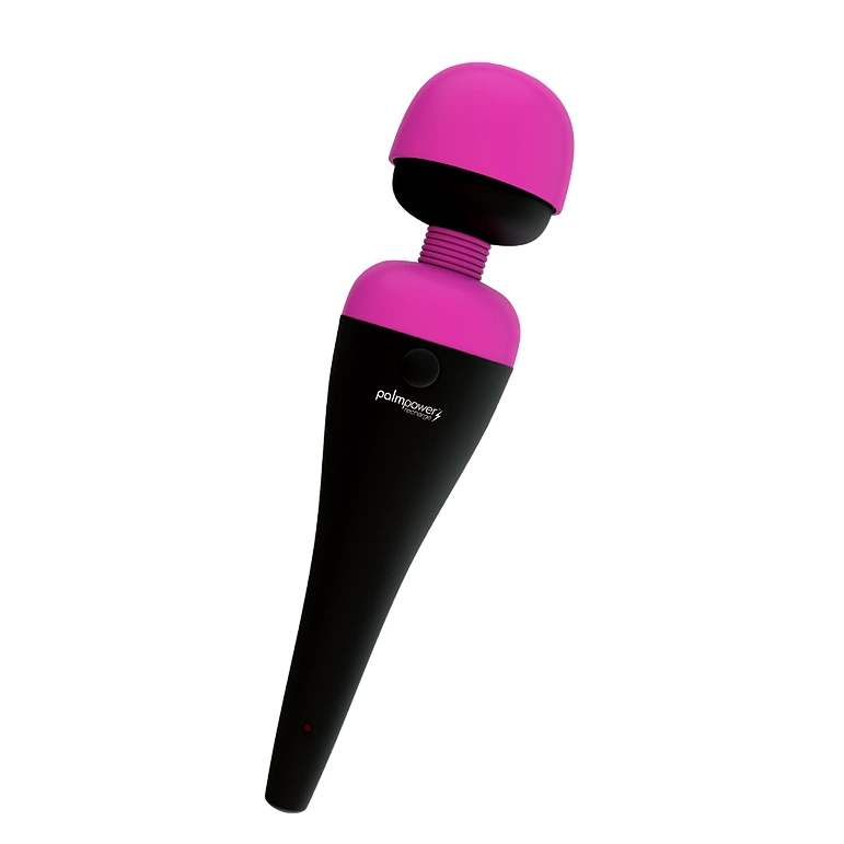 Masażer silikonowy do masturbacji łechtaczki w kolorze czarno różowym PowerBullet Recharge Wand Massager