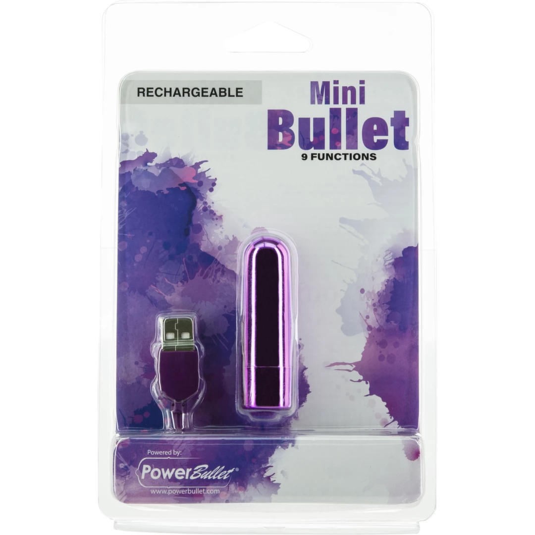 Miniwibrator do masturbacji łechtaczki plastikowy w kolorze fioletowym PowerBullet Miniwibrator do masturbacji łechtaczki plastikowy w kolorze fioletowym PowerBullet