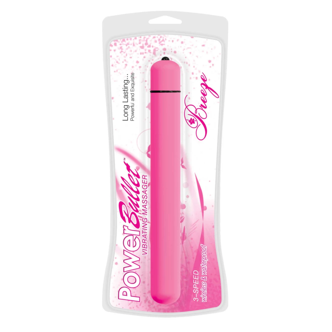 Wibrator silikonowy do masturbacji łechtaczki w kolorze fuksji PowerBullet Breeze 