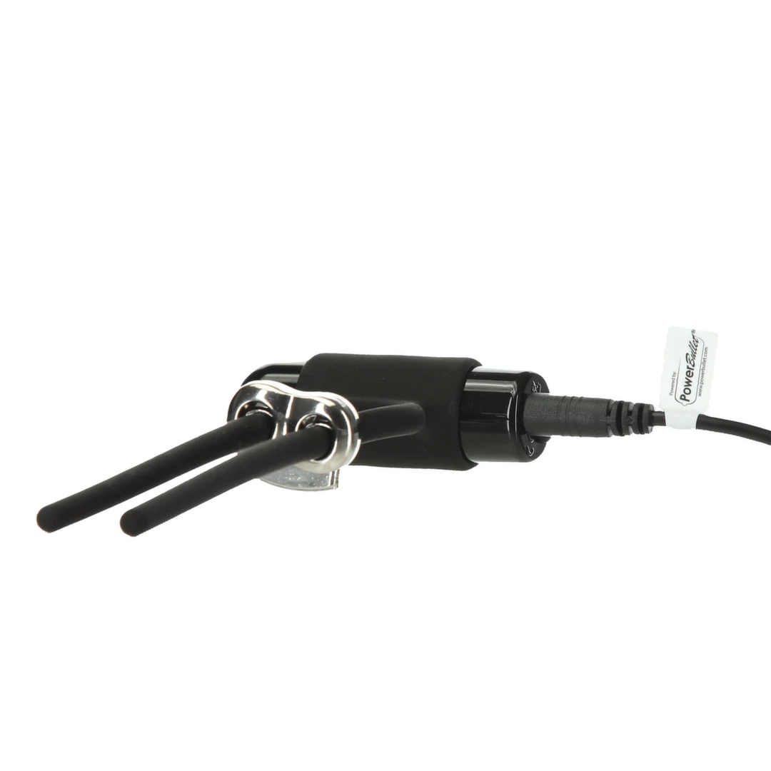 Wibrujący silikonowy pierścień na penisa czarny z regulatorem średnicy PowerBullet Bolo Adjustable  Wibrujący silikonowy pierścień na penisa czarny z regulatorem średnicy PowerBullet Bolo Adjustable