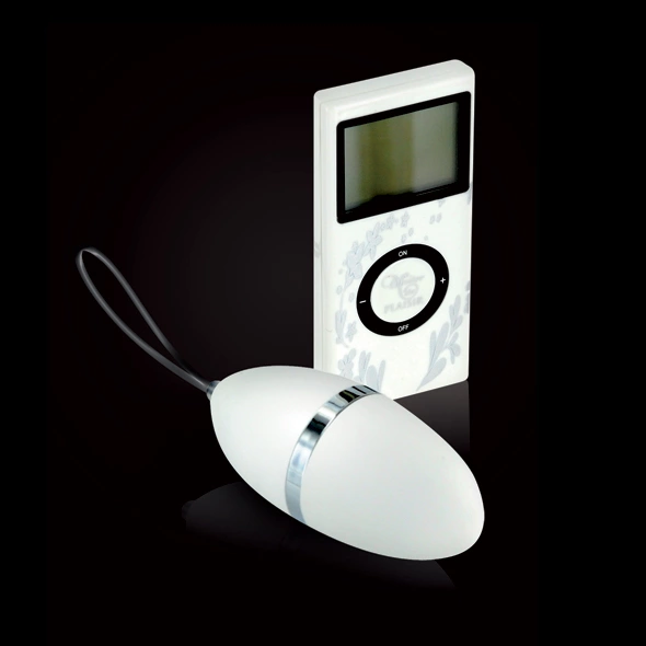 Białe silikonowe jajko waginalne z bezprzewodowym pilotem zdalnego sterowania Plaisirs Secrets Vibrating Egg 