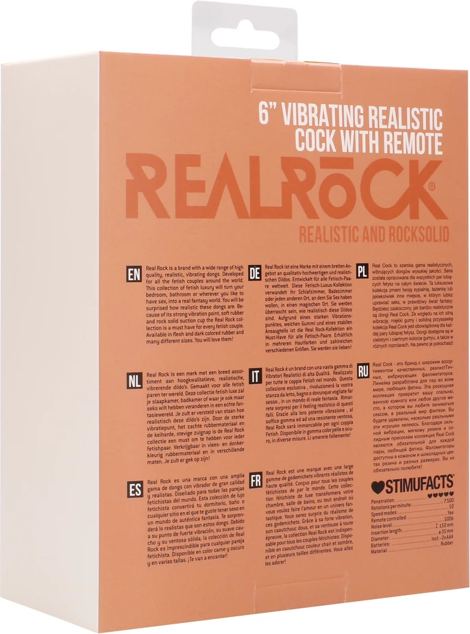Wibrujące realistyczne dildo z jądrami wykonany z beżowego silikonu RealRock 15 cm Wibrujące realistyczne dildo z jądrami wykonany z beżowego silikonu RealRock 15 cm