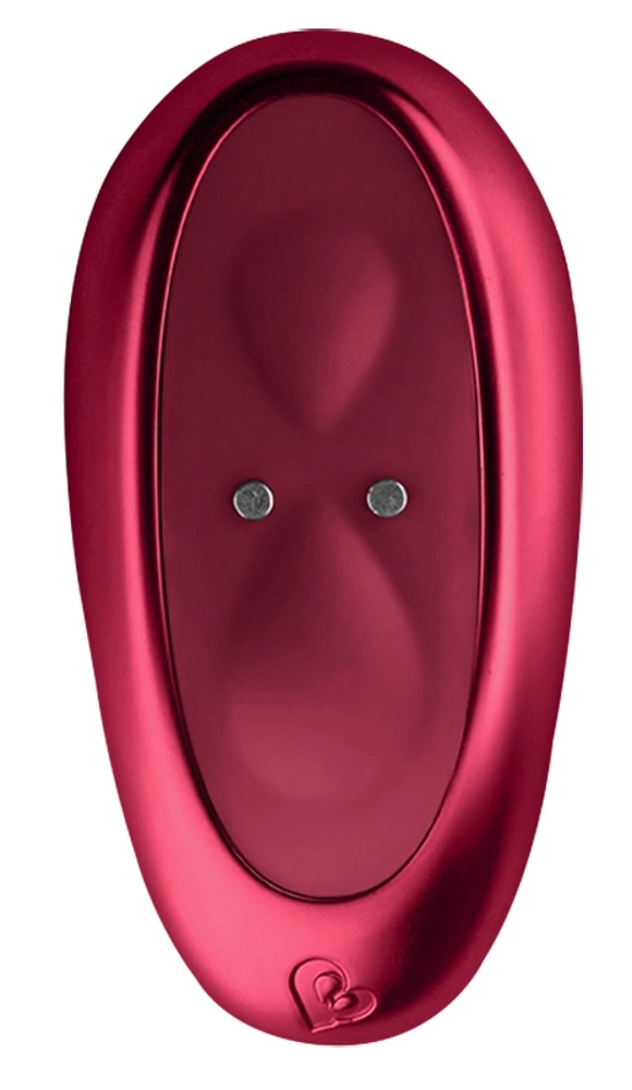 Wibrator do masturbacji łechtaczki i punktu G wykonany z czerwonego silikonu Rocks Off Ruby Glow Blush