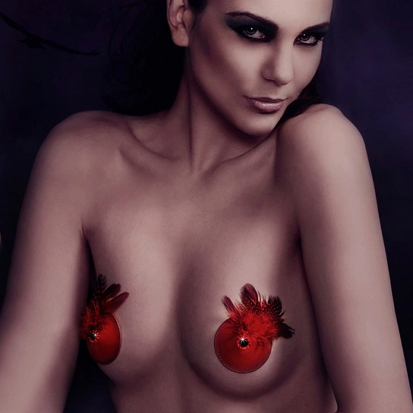 Nakładki na sutki - Rianne S Pasties Birds Red