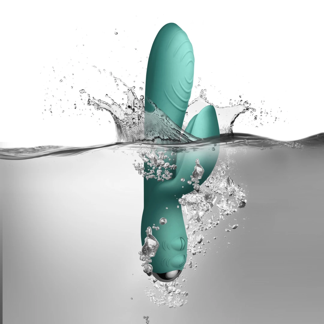 Turkusowy wibrator o pięknym kształcie do masturbacji łechtaczki i punktu G Rocks-Off Every Girl Teal