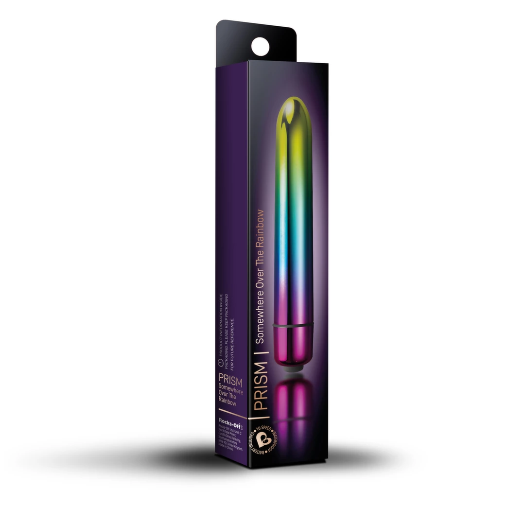 Miniwibrator wielokolorowy plastikowy do masturbacji łechtaczki Rocks-Off Prism Vibrator 