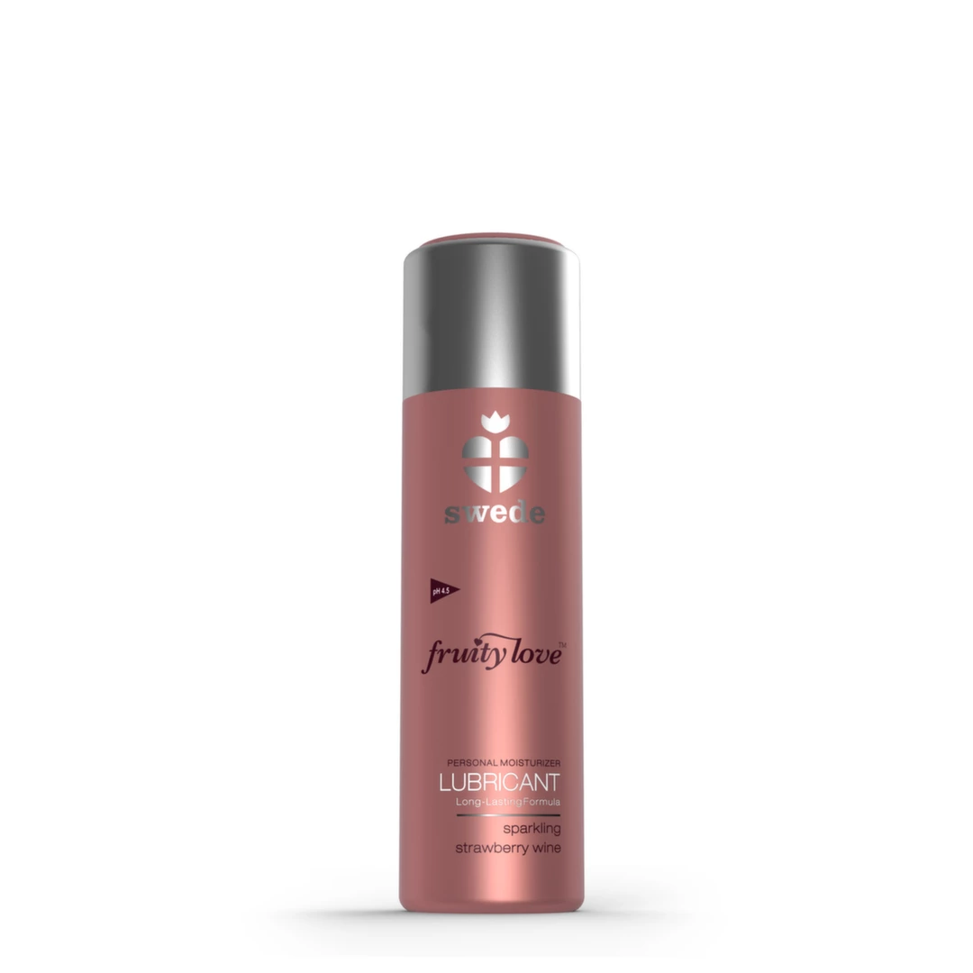 Lubrykant dopochwowy na bazie wody o smaku wina truskawkowego Swede Fruity Love 50 ml