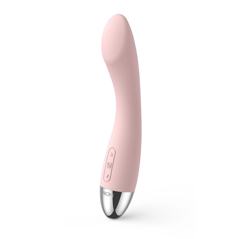 Wibrator silikonowy do masturbacji punktu G zakrzywiony w kolorze beżowym Svakom Amy G Spot Vibrator 