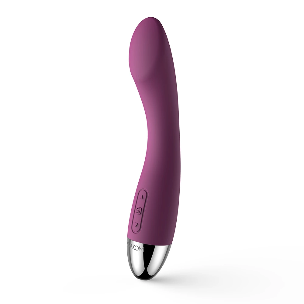 Fioletowy zakrzywiony wibrator silikonowy do masturbacji punktu G Svakom Amy G Spot Vibrator 